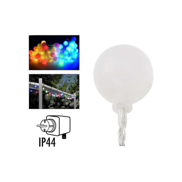 Zewnętrzne lampki choinkowe LED 16m, 80 kolorowych żarówek
