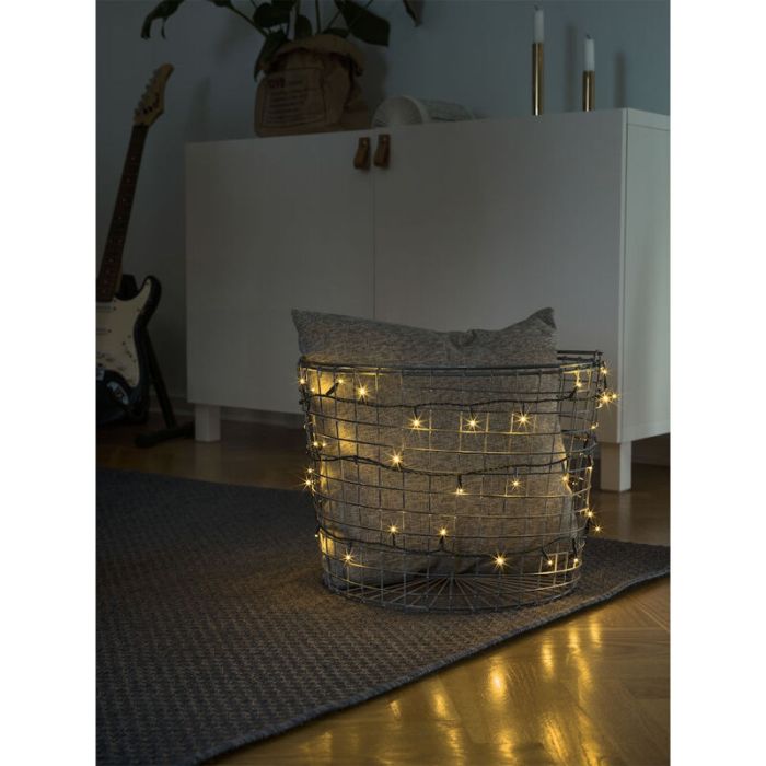 7.2m lampki choinkowe LED na akumulator, 96 lamp, wewnątrz i na zewnątrz