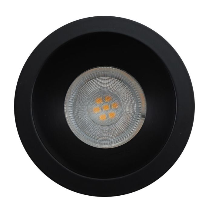 Aluminiowa oprawa podtynkowa łazienkowa czarna, Julien, IP65