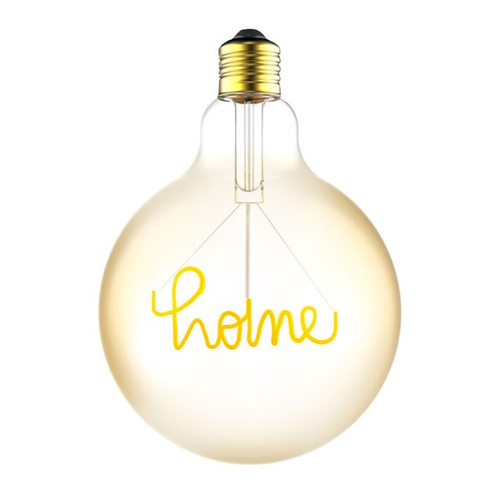 Ściemnialna lampa LED E27 z żarnikiem domowym, G125, 4,5w, 1800K (światło świecy)