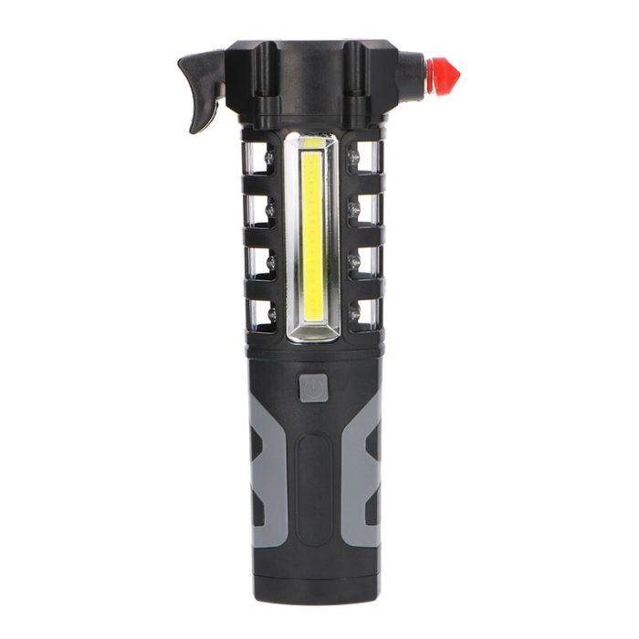 Plastikowa lampa ręczna czarna, Charley, 3W, 6500K LED
