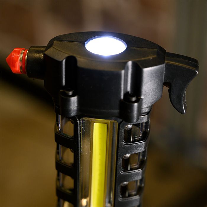 Plastikowa lampa ręczna czarna, Charley, 3W, 6500K LED