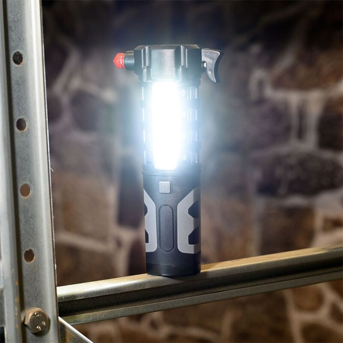 Plastikowa lampa ręczna czarna, Charley, 3W, 6500K LED