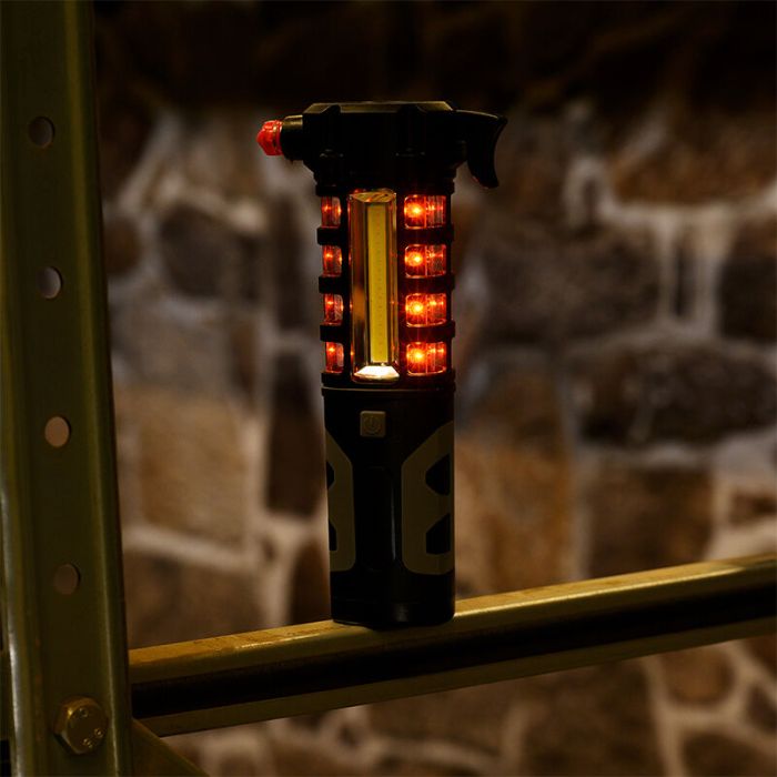 Plastikowa lampa ręczna czarna, Charley, 3W, 6500K LED