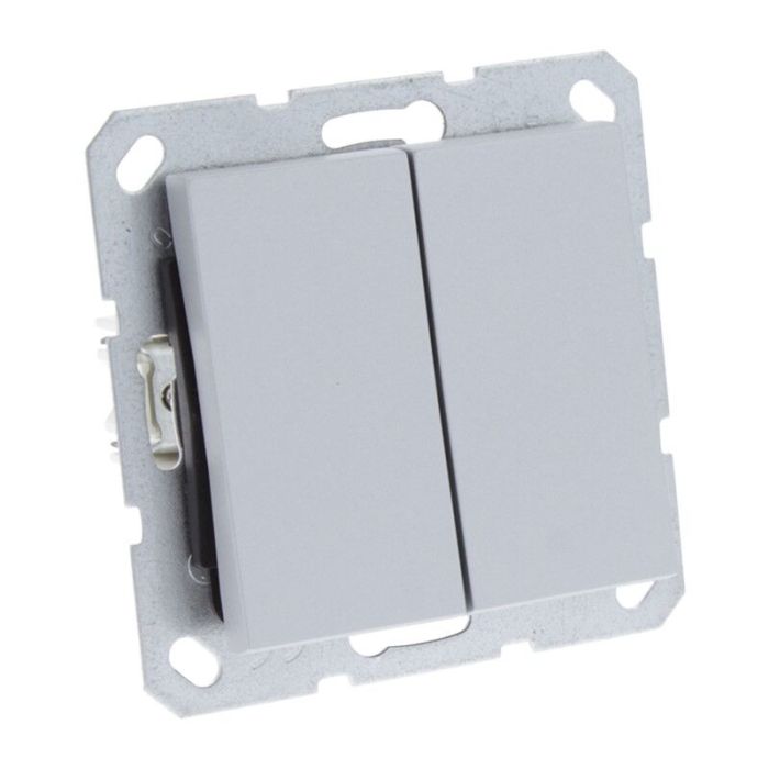 Przełącznik Q-Link S-Line Wbudowany przełącznik/wymiana, szary/kolor aluminium