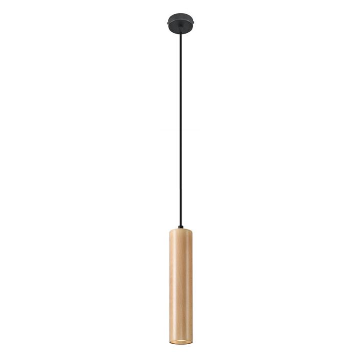Drewniana lampa wisząca brązowa, Francina