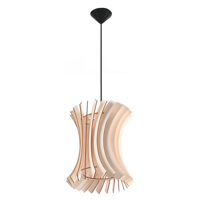 Drewniana lampa wisząca brązowa, Goran