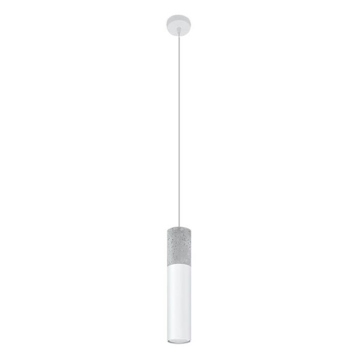 Betonowa lampa wisząca szara, Fardou