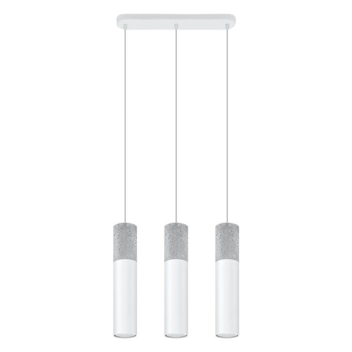 Betonowa lampa wisząca szara, Fardou