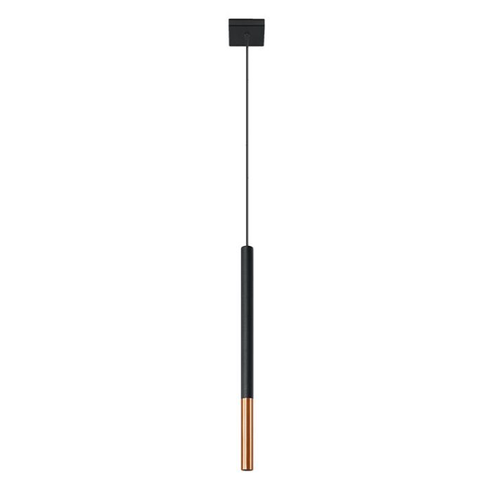 Aluminiowa lampa wisząca miedziana, Ilonca