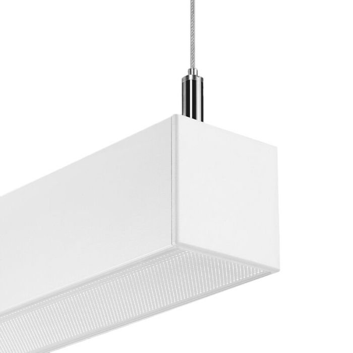 Aluminiowa lampa wisząca biała, Mascha, 22W, 3000K LED