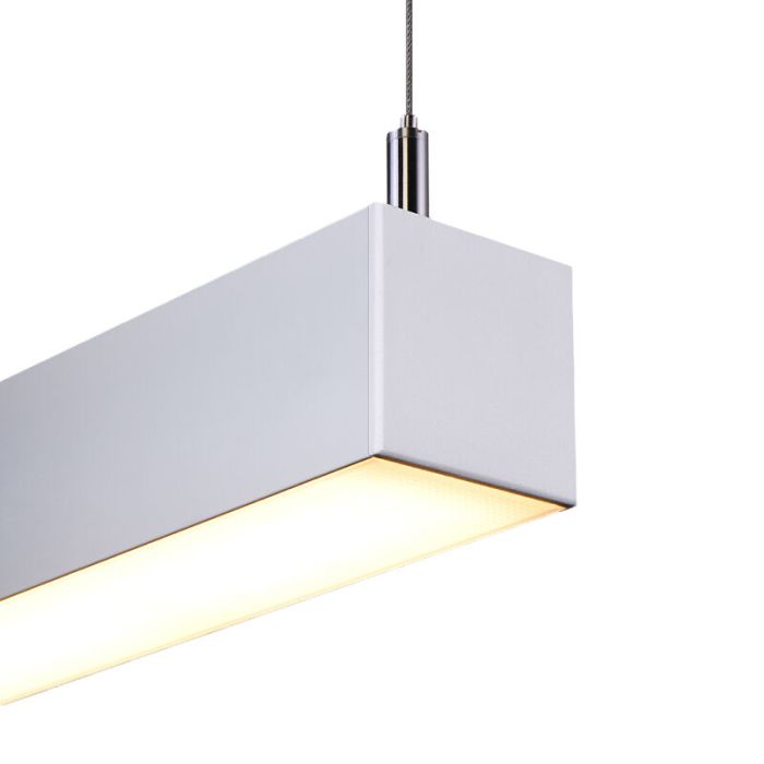 Aluminiowa lampa wisząca biała, Mascha, 22W, 3000K LED