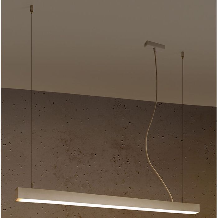 Aluminiowa lampa wisząca biała, Mascha, 31W, 3000K LED