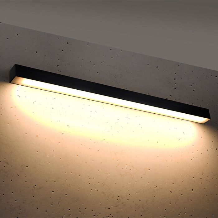 Aluminiowy kinkiet czarny, Mascha, 31W, 3000K LED