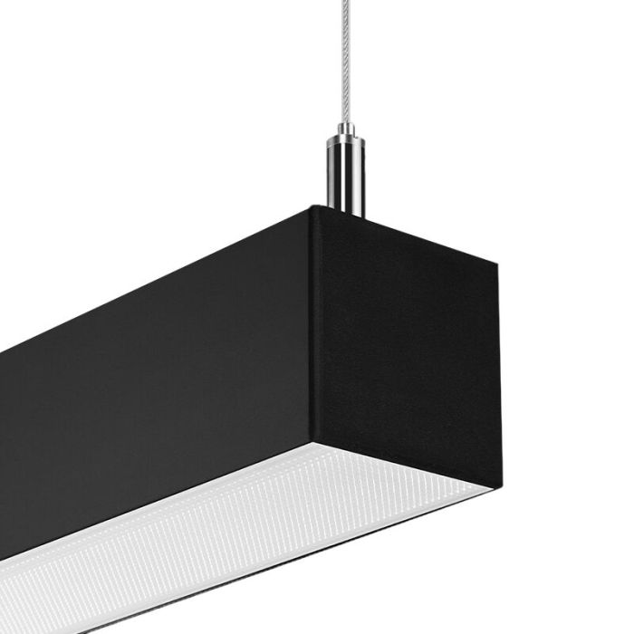 Aluminiowa lampa wisząca czarna, Mascha, 38W, 3000K LED