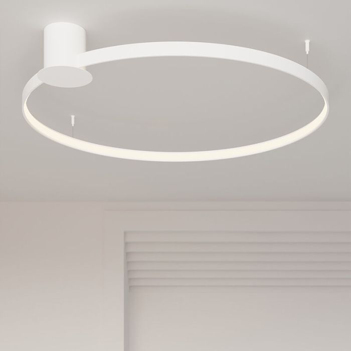 Aluminiowy plafon sufitowy biały, Ringo, 70W, 3000K LED