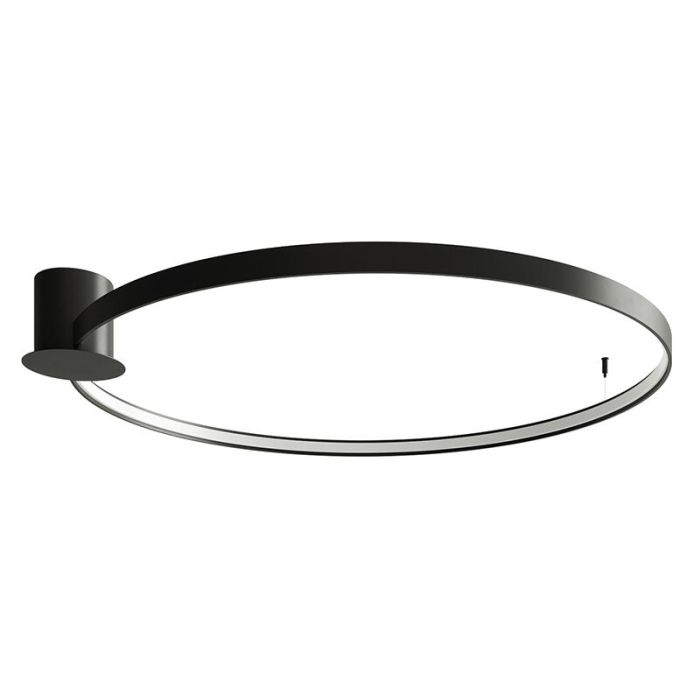 Aluminiowy plafon sufitowy czarny, Ringo, 70W, 3000K LED