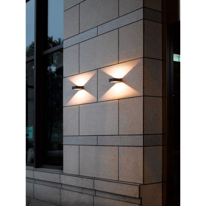 Antracytowa lampa zewnętrzna nowoczesna, Norton, 4,5W, 3000K LED, IP54