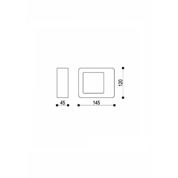 Antracytowa lampa zewnętrzna nowoczesna, Norton, 4,5W, 3000K LED, IP54