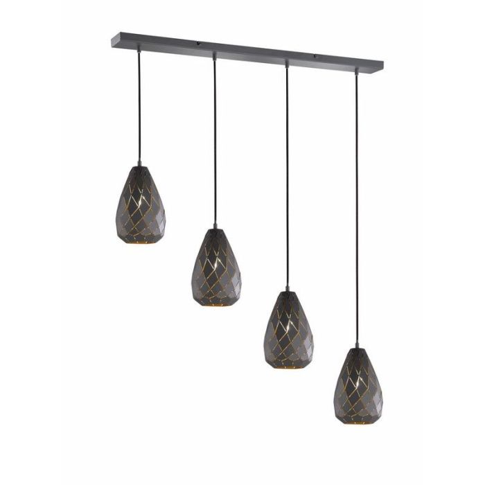 Antracytowa lampa wisząca nowoczesna, Esrum