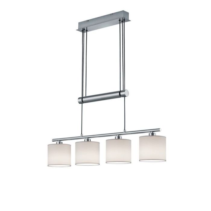 Niklowa lampa wisząca metalowa, Nordby