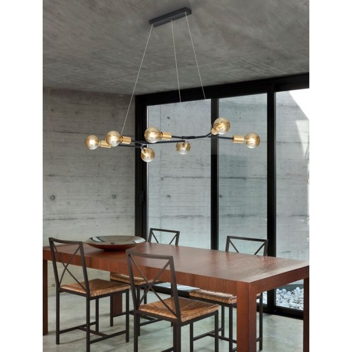 Czarna lampa wisząca nowoczesna, Kyan