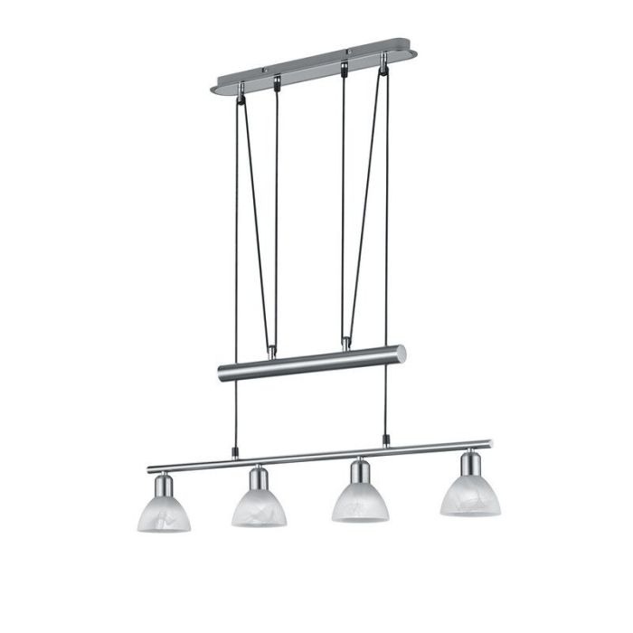Niklowa lampa wisząca nowoczesna, Gustav