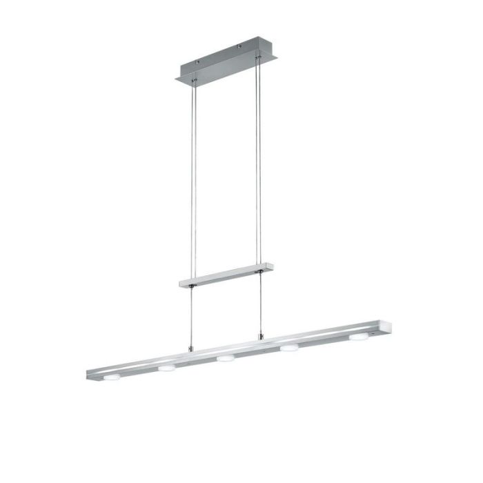 Niklowa lampa wisząca nad stół do jadalni nowoczesna, Awa, 3,5W, regulowana ciepła do zimnej bieli LED