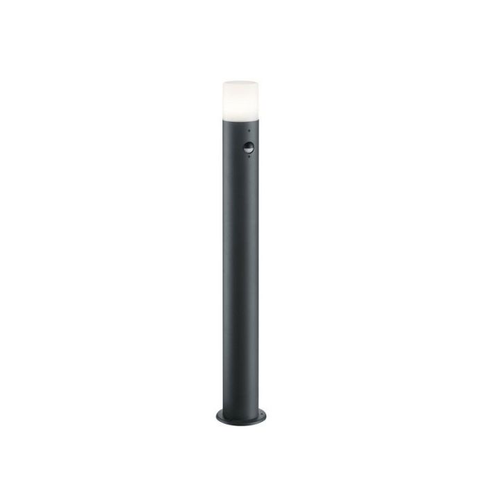 Antracytowa lampa podłogowa zewnętrzna z czujnikiem ruchu nowoczesna, Fjelso, IP44
