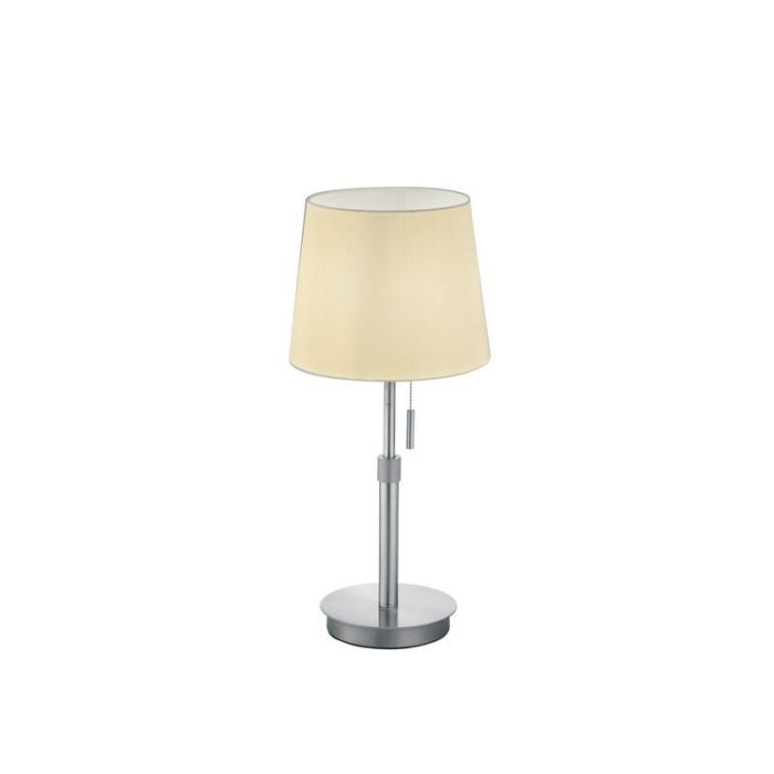 Niklowa lampa stołowa klasyczna, Niva, z przełącznik pociągowy