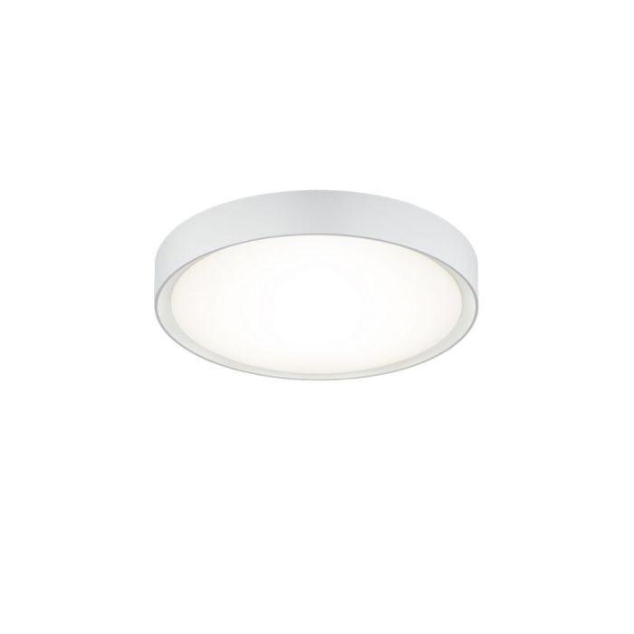Biała lampa łazienkowa sufitowa plastikowa, Evelina, 18W, 3000K LED, IP44