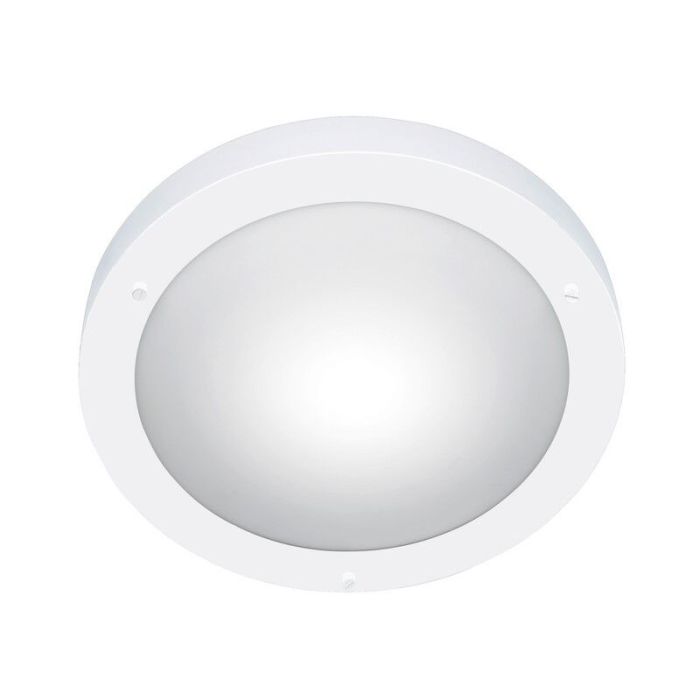 Biała lampa łazienkowa sufitowa szklana, Hadleigh, IP44
