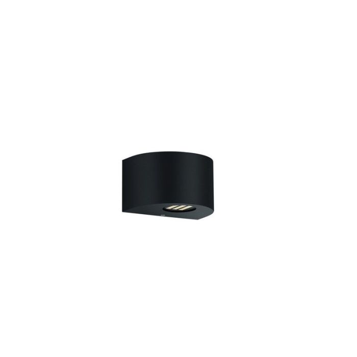 Czarna lampa zewnętrzna design, Sandkas, 2W, 3000K LED, IP44