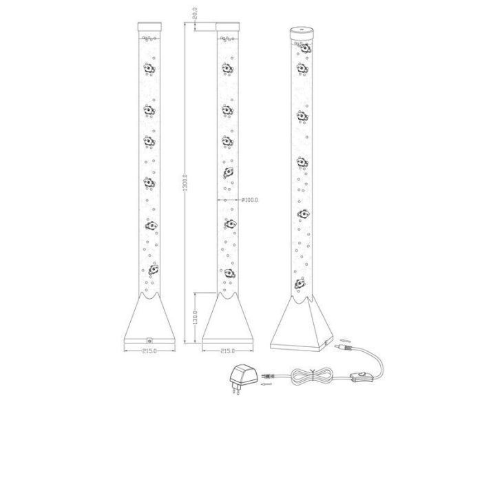Czarna lampa dla dzieci nowoczesna, Nautica, 3,6W, 3000K LED, z przełącznik