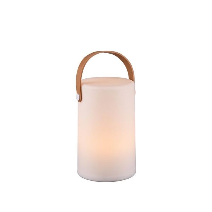 Biała lampa stołowa ogrodowa nowoczesna, Marso, 1W, 3000K LED, IP44, z przełącznik