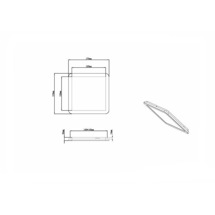 Biały plafon sufitowy nowoczesny, Gistrup, 10W, 3000K LED, IP44