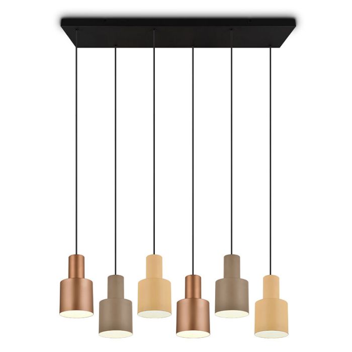Ciemnoszara lampa wisząca nowoczesna, Amila