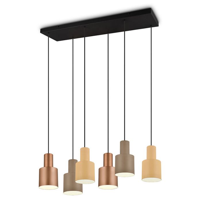 Ciemnoszara lampa wisząca nowoczesna, Amila