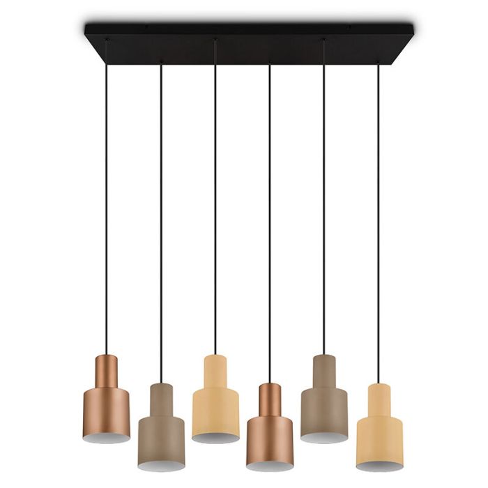 Ciemnoszara lampa wisząca nowoczesna, Amila