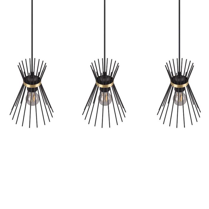Czarna lampa wisząca industrialna, Fransiscus