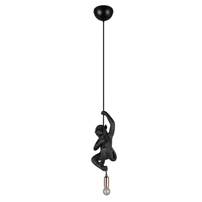 Czarna lampa wisząca plastikowa, Macaca