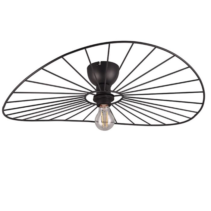Czarna lampa sufitowa industrialna, Dejan