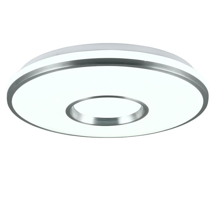 Biały plafon sufitowy plastikowy, Franz, 21W, RGBW LED, z pilot