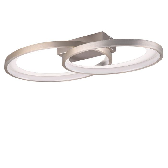 Niklowy plafon sufitowy nowoczesny, Ersan, 25W, 3000K LED