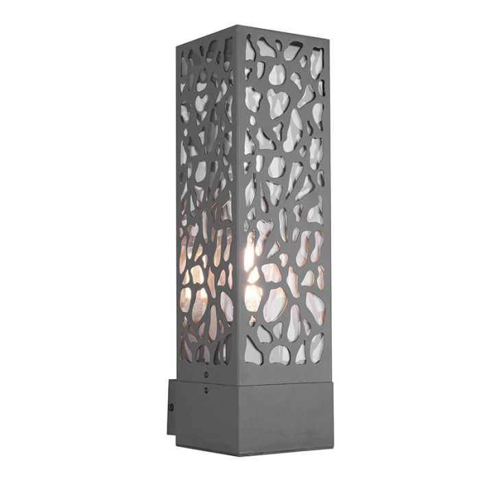 Antracytowa lampa zewnętrzna nowoczesna, Tobias, IP44