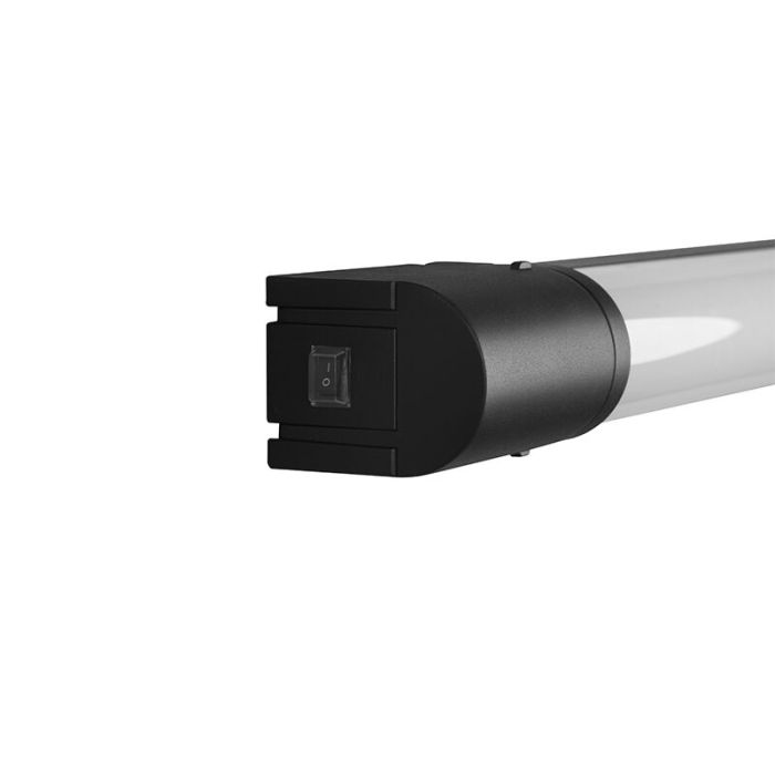 Czarny kinkiet łazienkowy nowoczesny, Bernou, 21W, 3000K LED, IP44