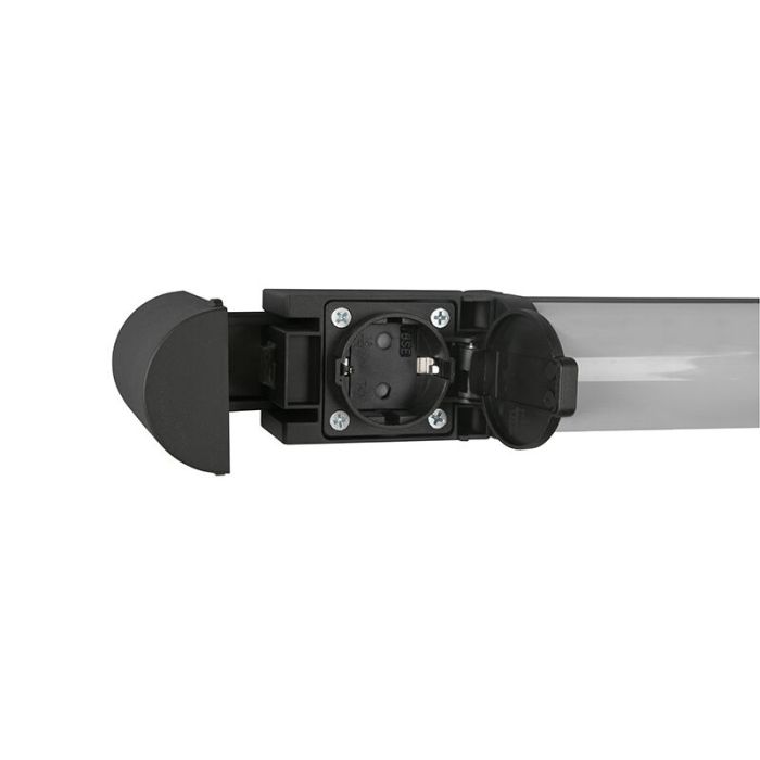 Czarny kinkiet łazienkowy nowoczesny, Bernou, 21W, 3000K LED, IP44