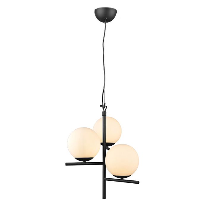 Biała lampa wisząca nowoczesna, Silkis