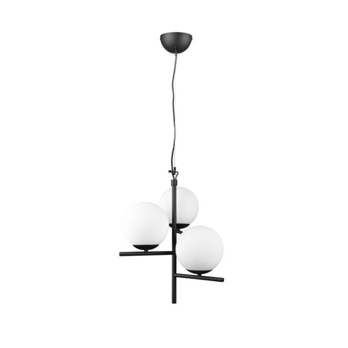 Biała lampa wisząca nowoczesna, Silkis