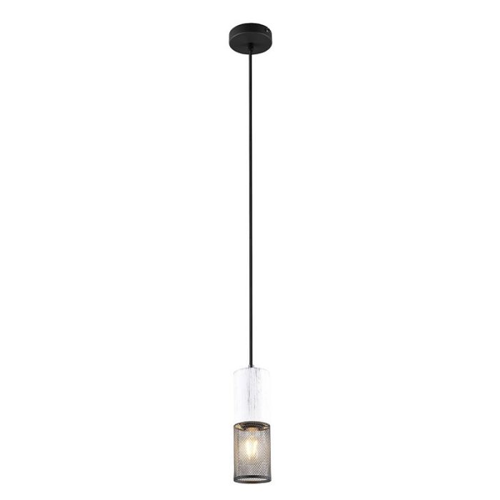 Czarna lampa wisząca vintage, Marjet